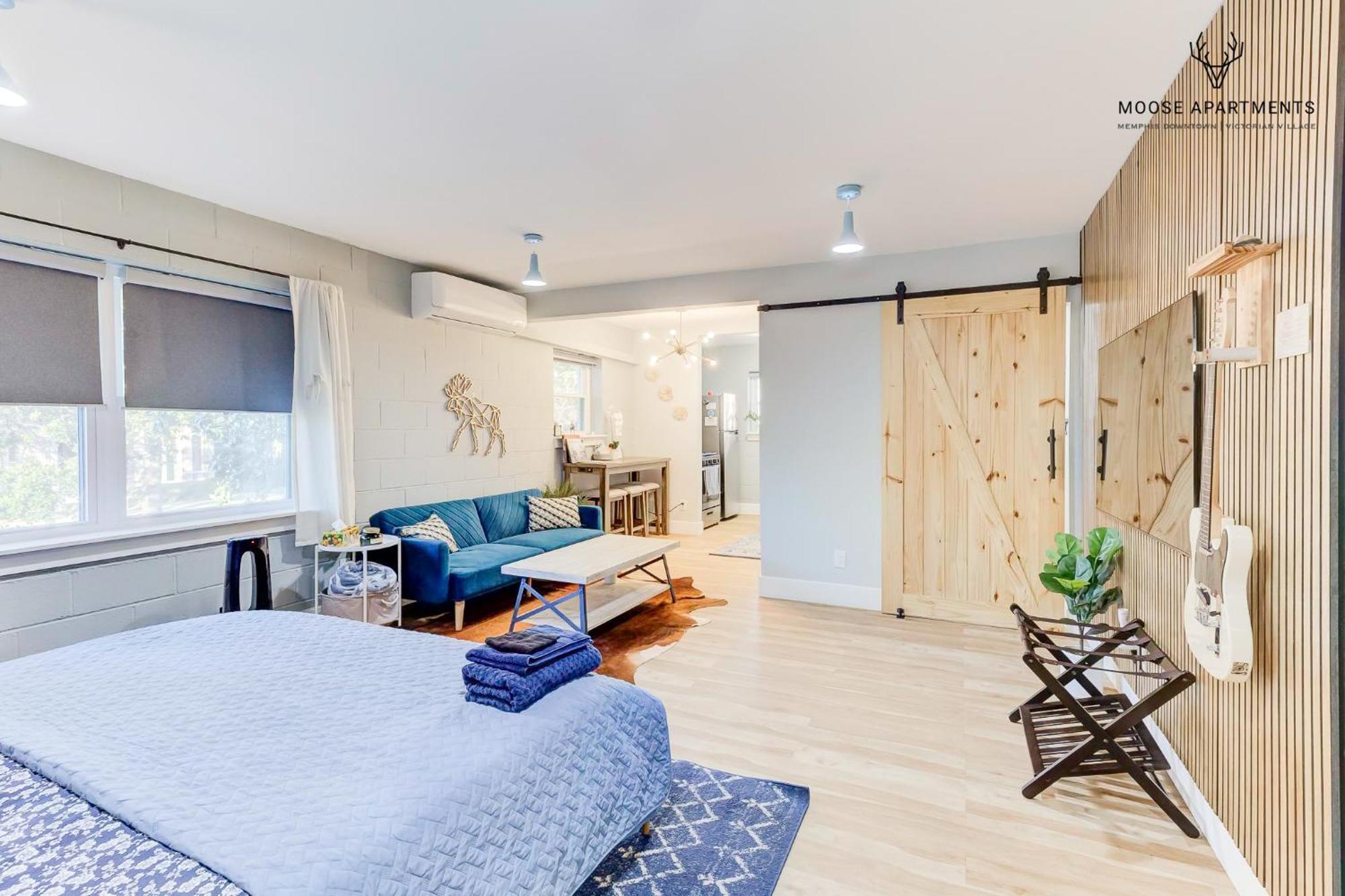 The Moose #7 - Instaworthy Studio With Amazing Views, Free Parking & Heated King Bed ممفيس المظهر الخارجي الصورة