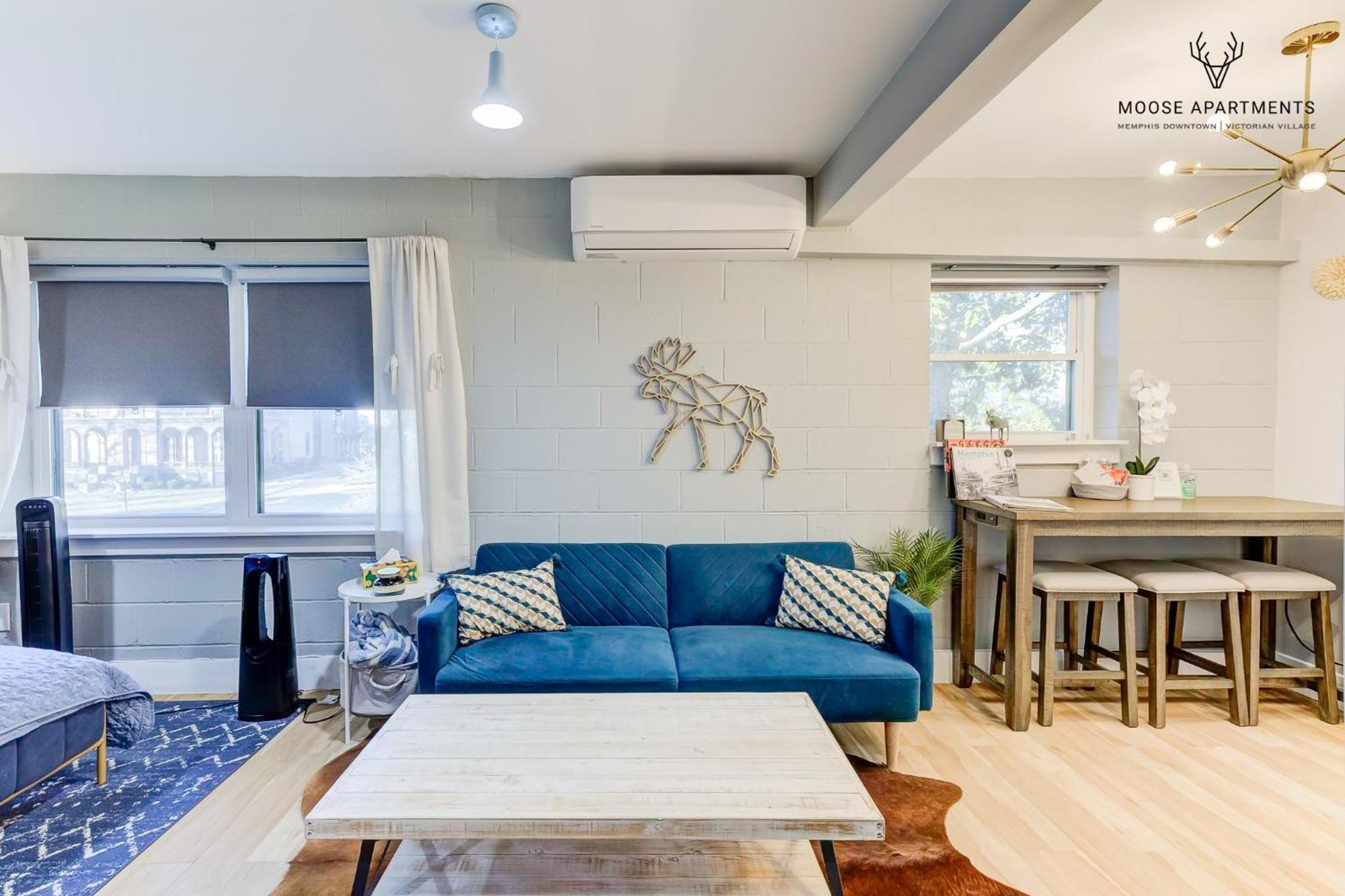 The Moose #7 - Instaworthy Studio With Amazing Views, Free Parking & Heated King Bed ممفيس المظهر الخارجي الصورة