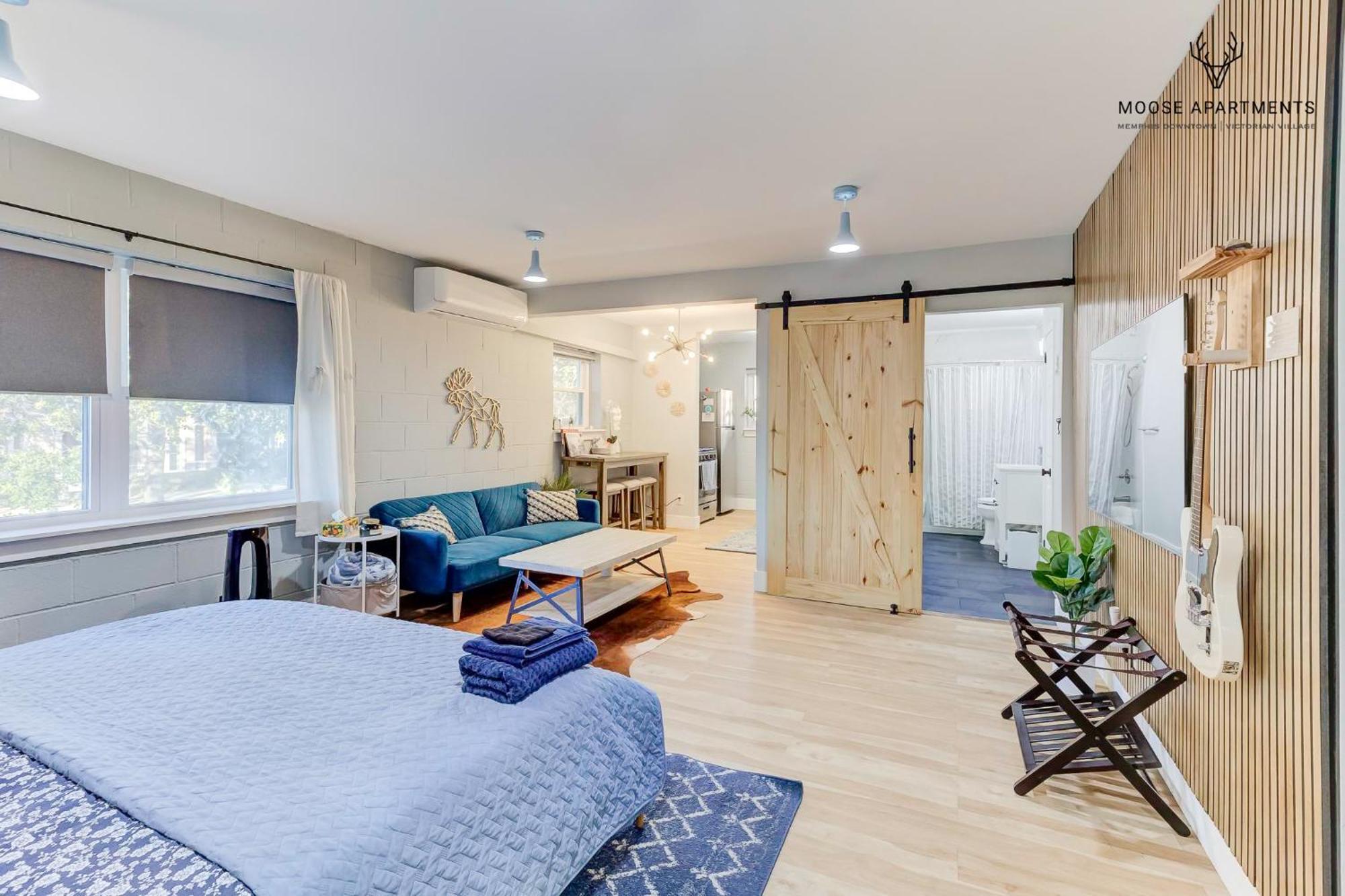The Moose #7 - Instaworthy Studio With Amazing Views, Free Parking & Heated King Bed ممفيس المظهر الخارجي الصورة