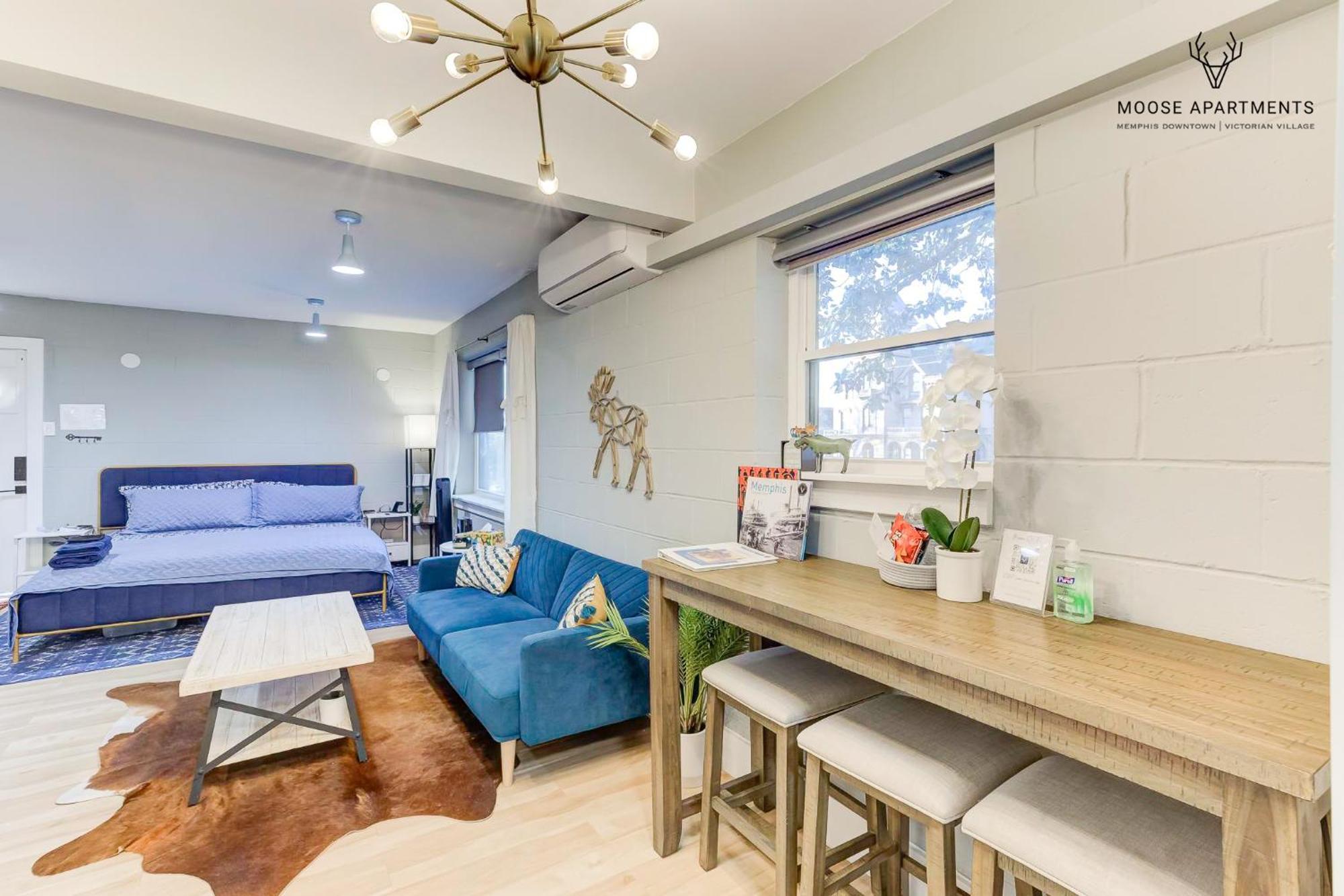 The Moose #7 - Instaworthy Studio With Amazing Views, Free Parking & Heated King Bed ممفيس المظهر الخارجي الصورة